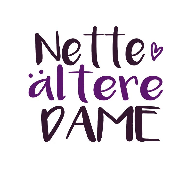 Nette alte Dame