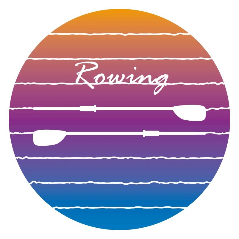 Rowing into the sunset