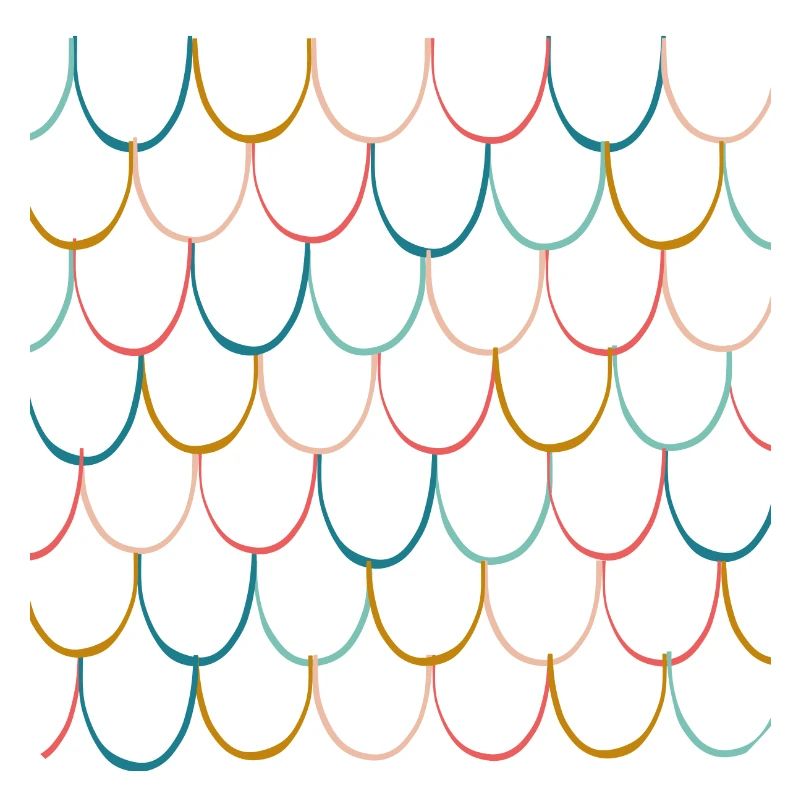 Colorful Fish Scale Pattern