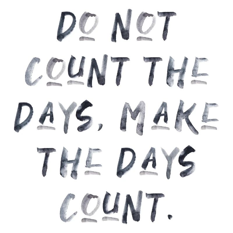 citations devis compter les jours motivation inspiration