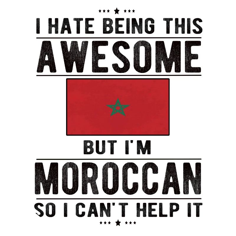 Moroccan Morocco Flag Moroccan origin