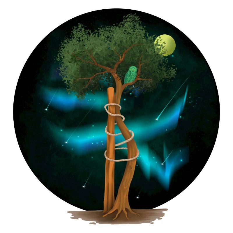 OT Baum in der Aurora Borealis (gOT it!)