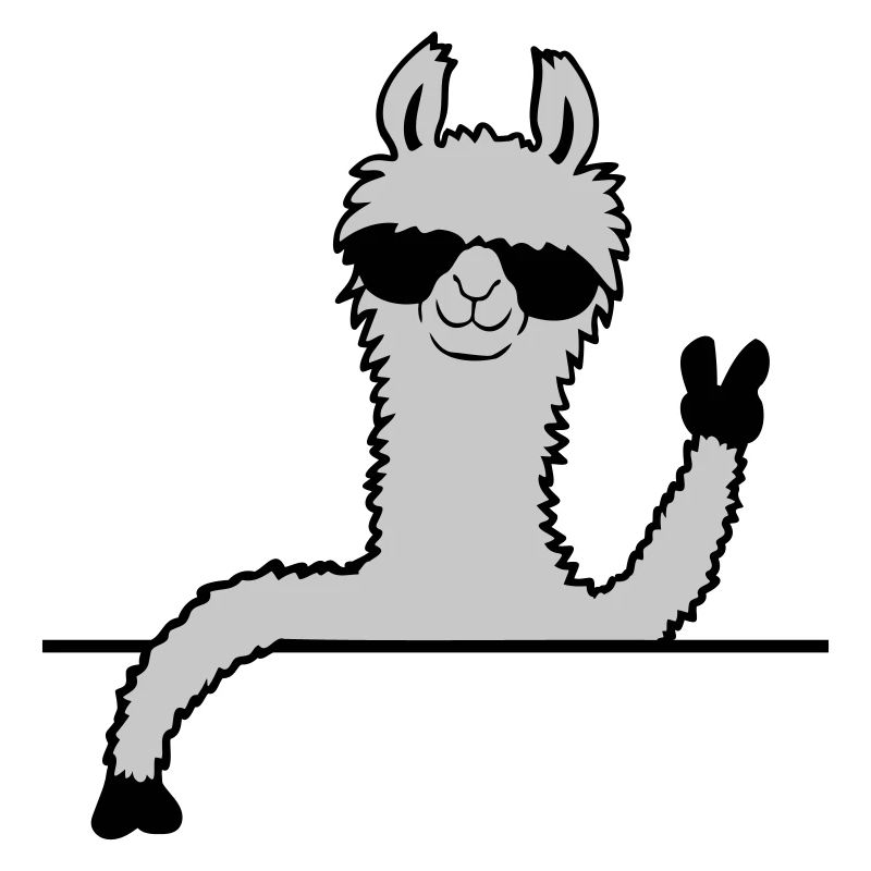 Lunettes de soleil comiques Lama