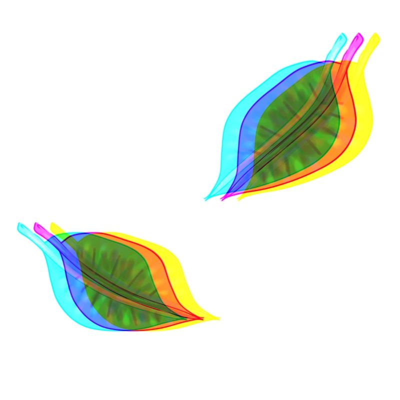 blätter blatt effekt 3d