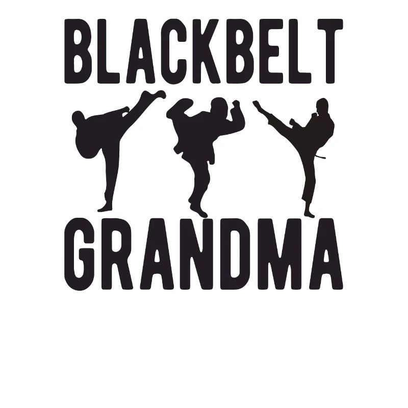 Schwarzer Gürtel Karate-Oma Karate Großmutter