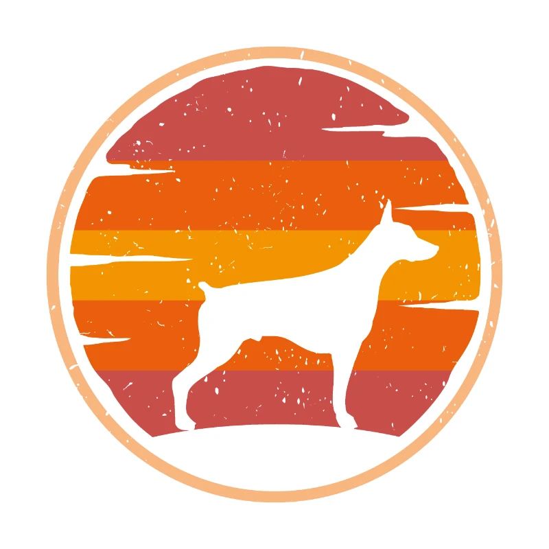 Dobermann retro Hunde Besitzer Hundemama Dobi