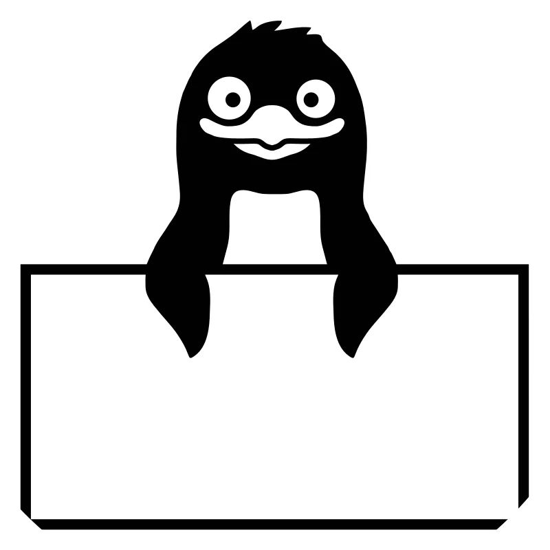 Insert Shield Penguin Text