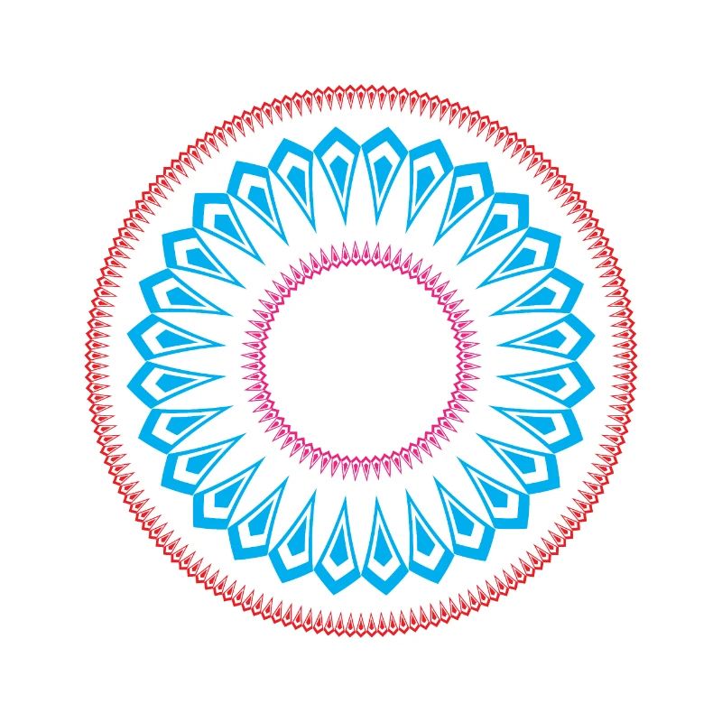 Simple mandala design pattern