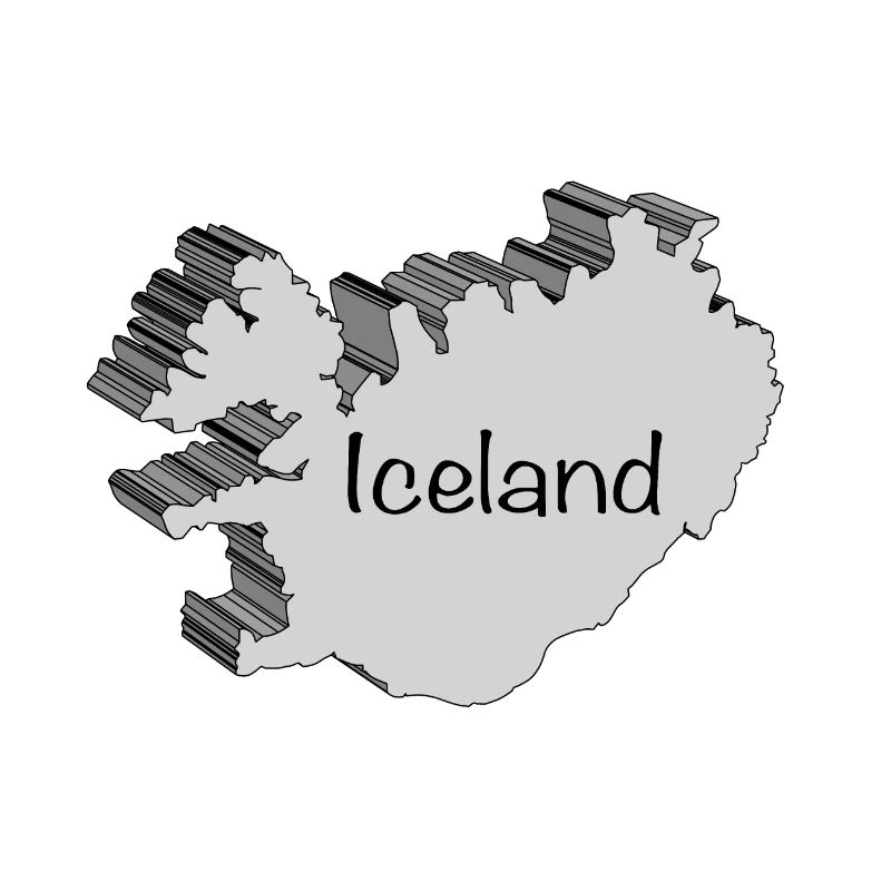Iceland 3D Map