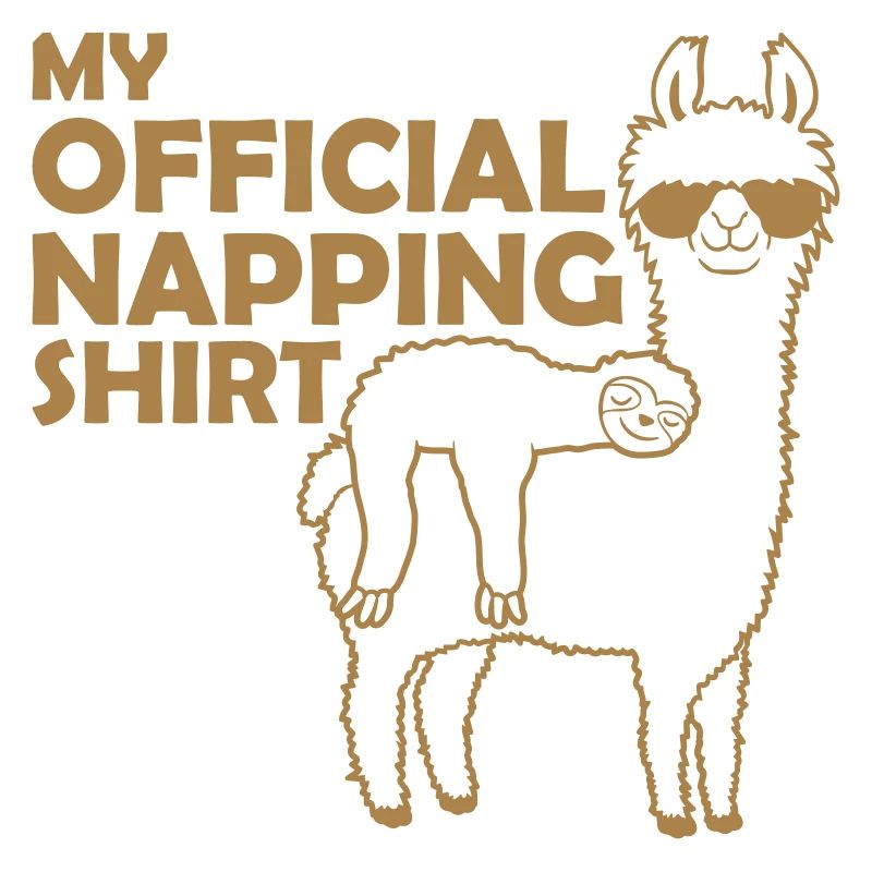 Faultier Lama napping shirt