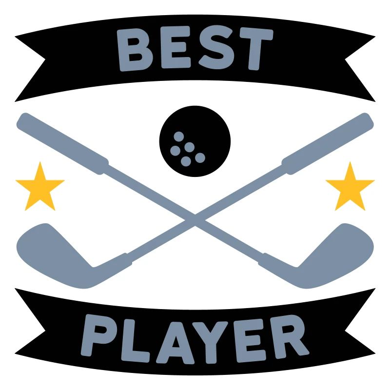 Best golf player (Banner, Sterne, Golfschläger)