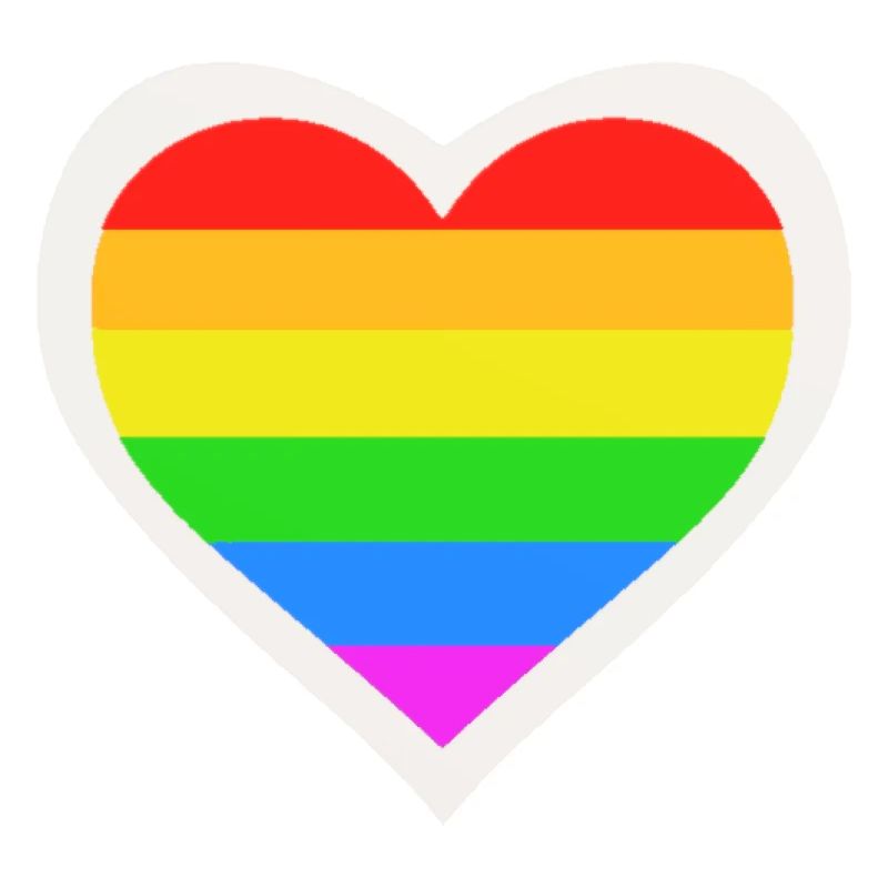 LGBT Queer Regenbogen Herz