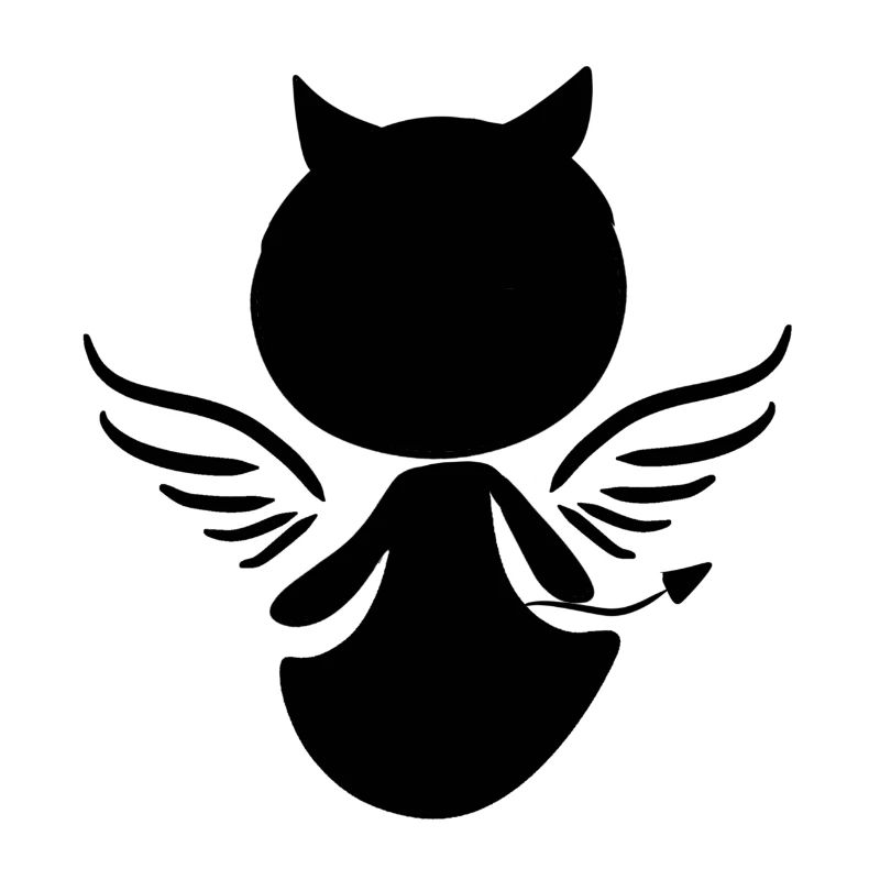 Devil Symbol Man Wings