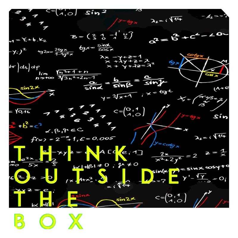 Think outside the box positive thoughts happy