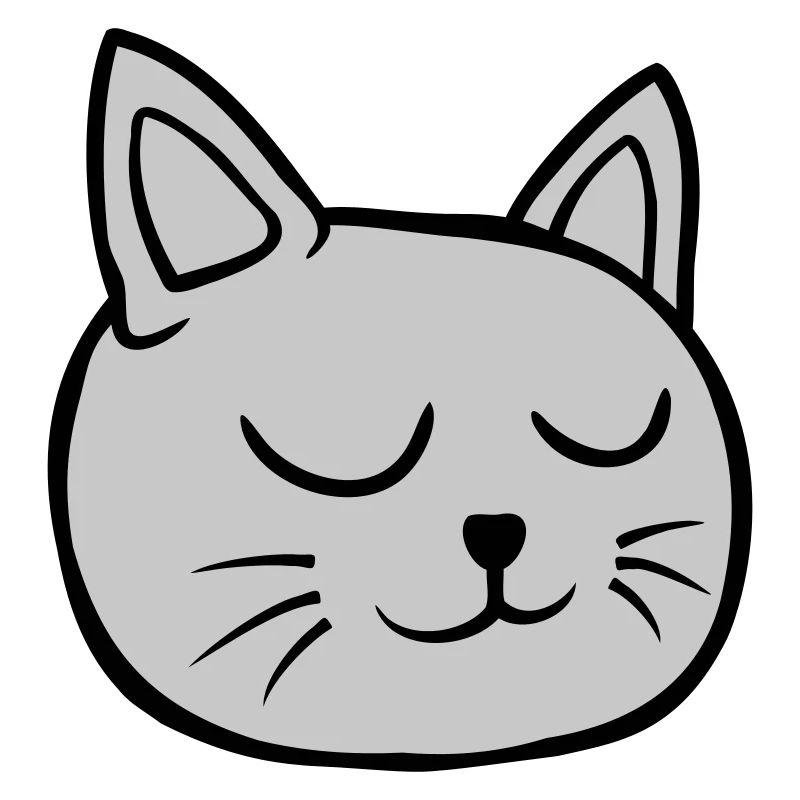 Closed eyes cat sleeping
