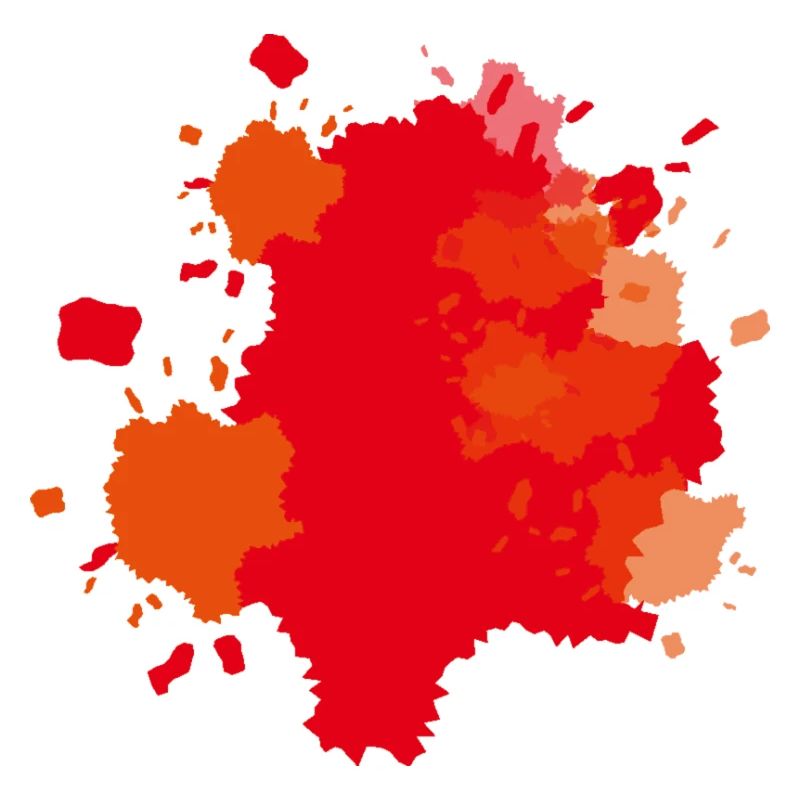 Farbklecks Orange
