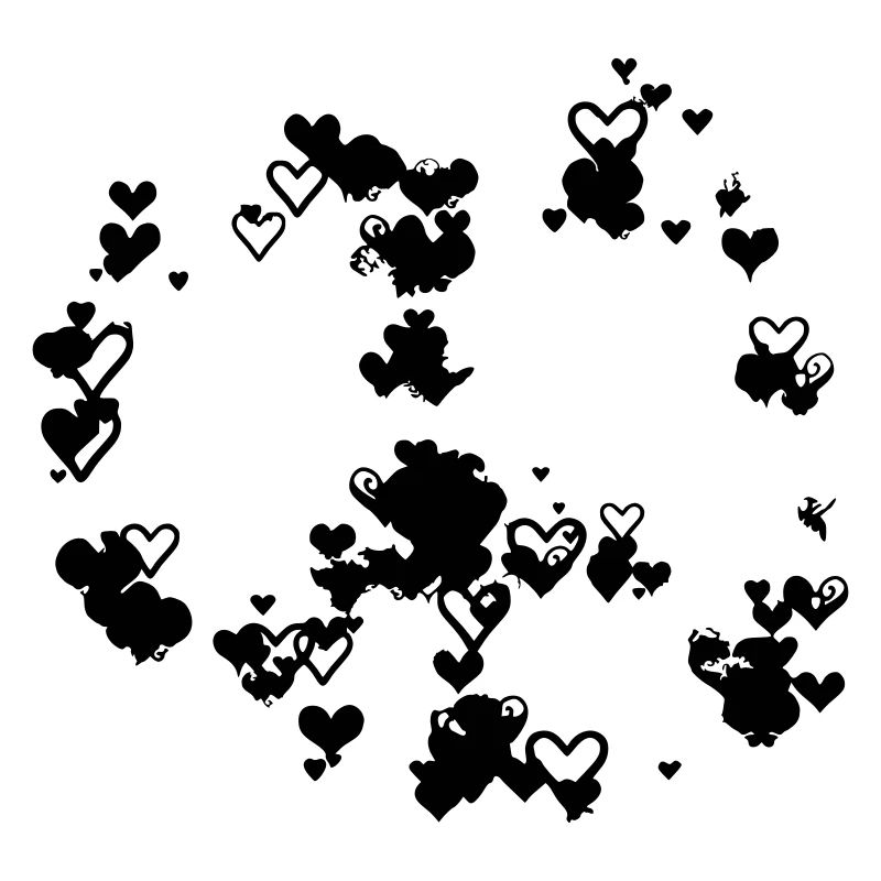 Peace Drawn Drawing Designer Vector