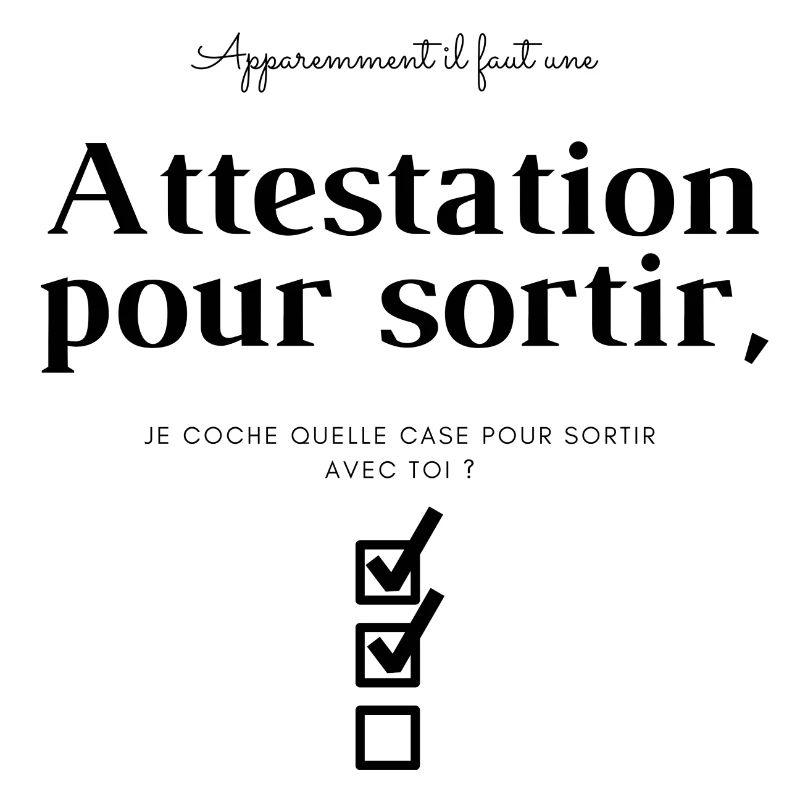 Drague attestation de sortie