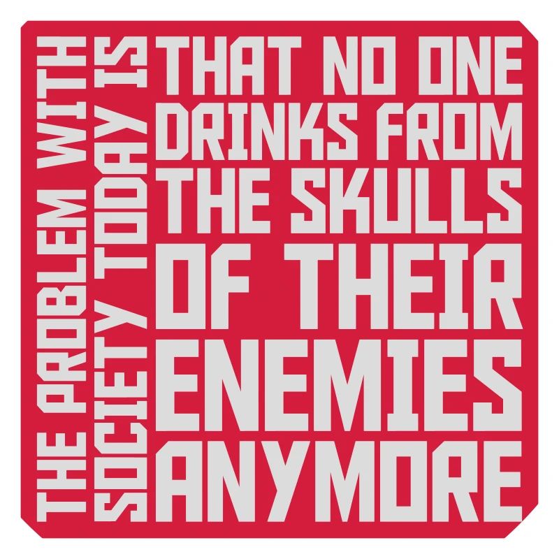 drinks from enemies skulls