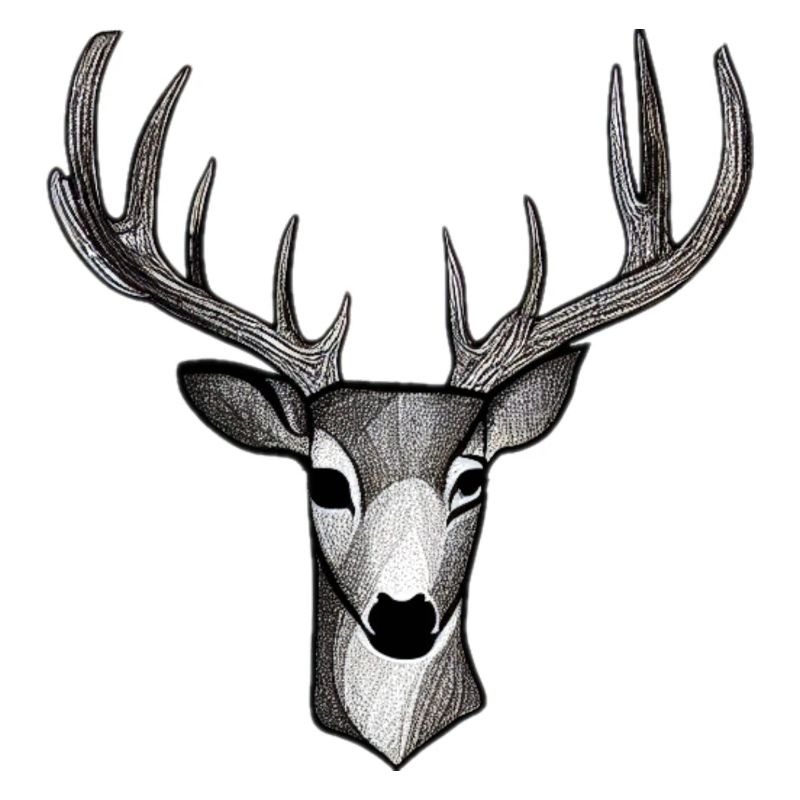 Hirschkopf im Herbst Hirsch Geweih Bock Reh Kitz
