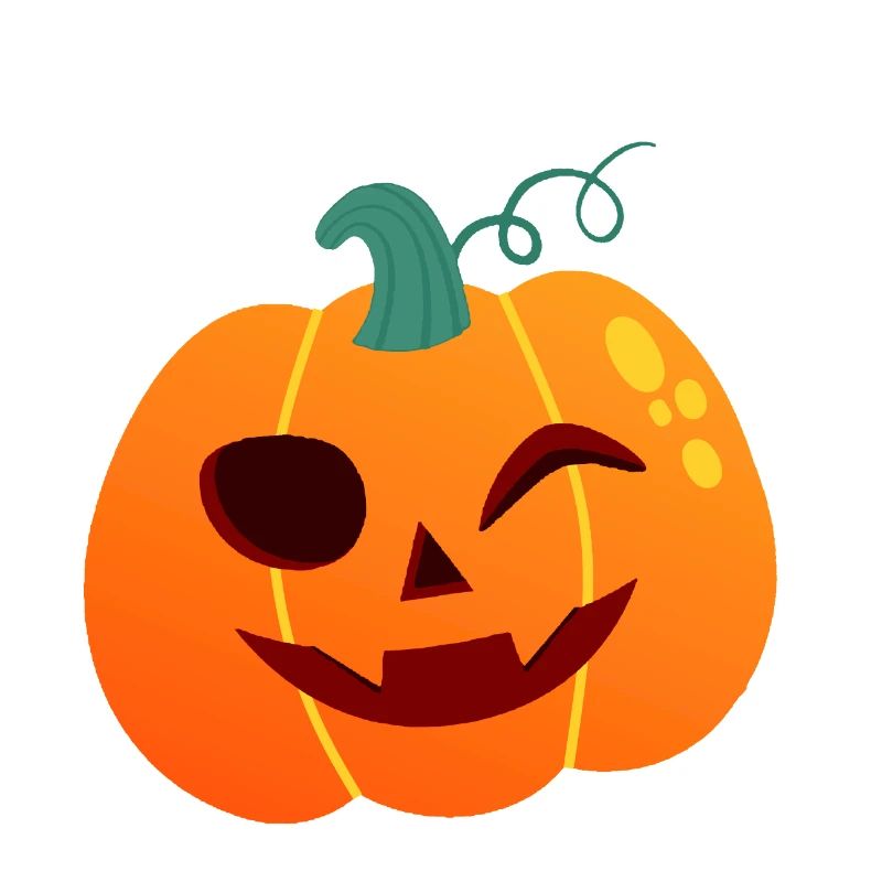 Dessin animé d’Halloween Pumpkin Winker