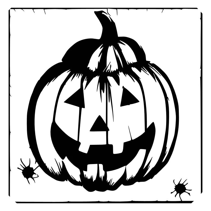 Halloween Spooky Pumpkin Lantern Vector