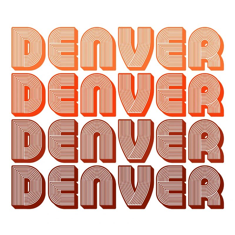 Denver Gradient Retro Muster