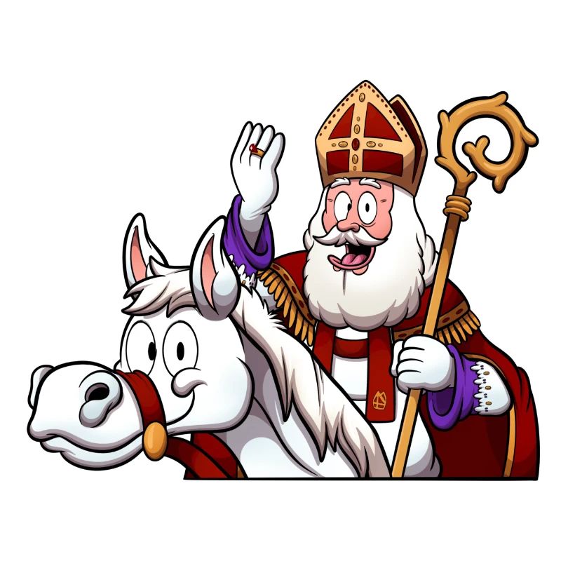 Saint Nicolas à cheval