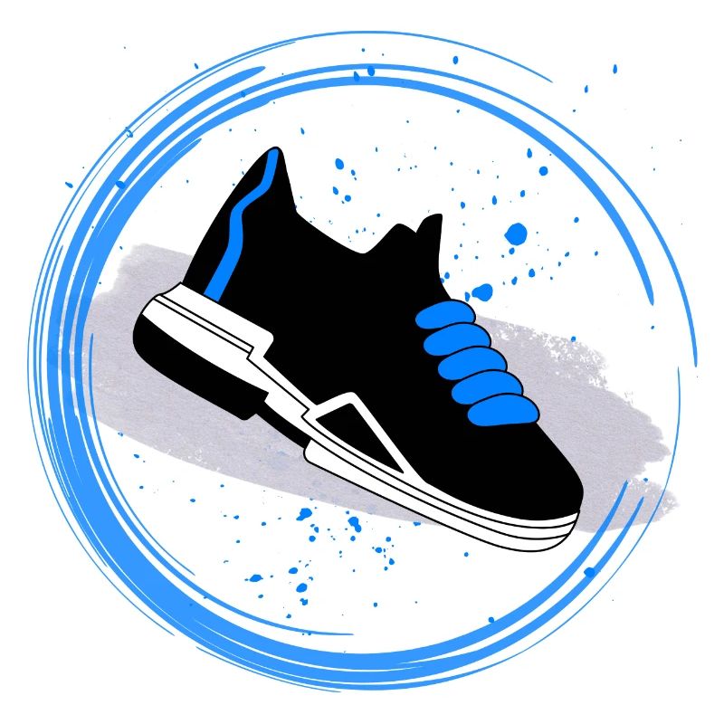 Sneaker Splash in a circle