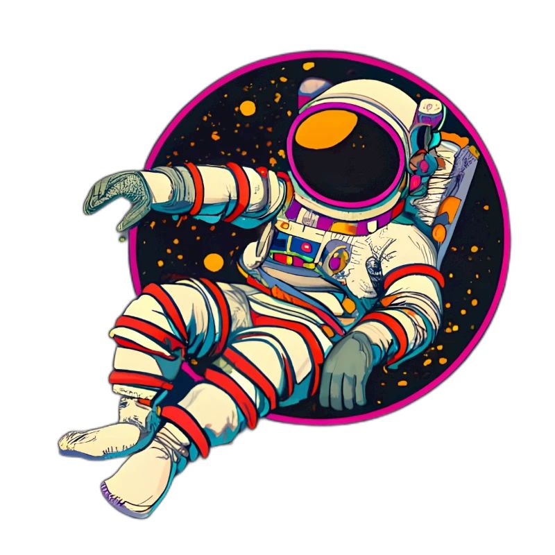 Astronaute génial dans l’espace