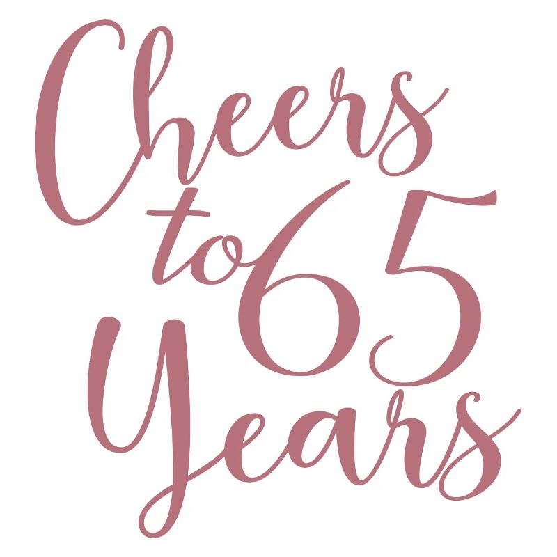 Vive 65 ans 65e anniversaire