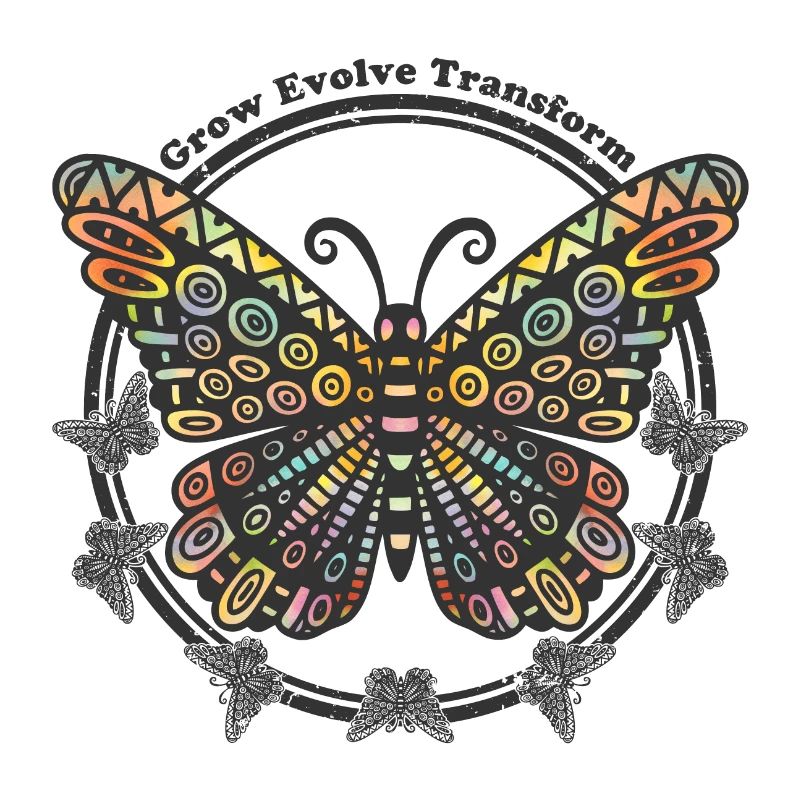 Boho Style Schmetterling - Grow Evolve Transform