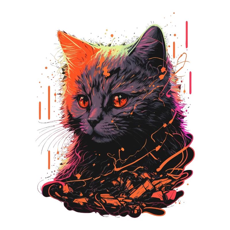 Mignon chat vintage