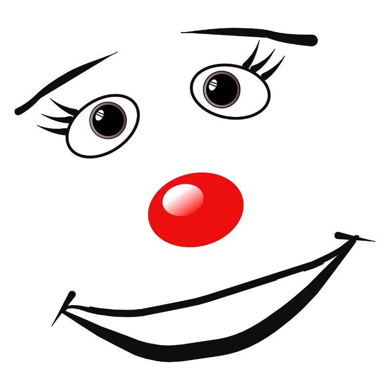 Laughing Face Comic Style Carnival Costume