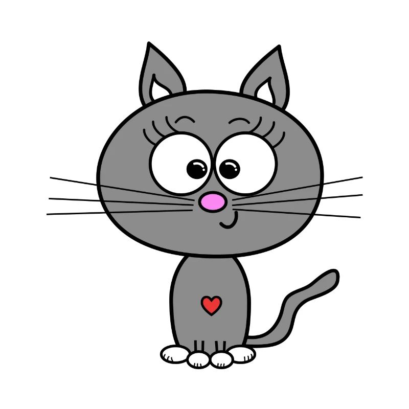 Gris chat