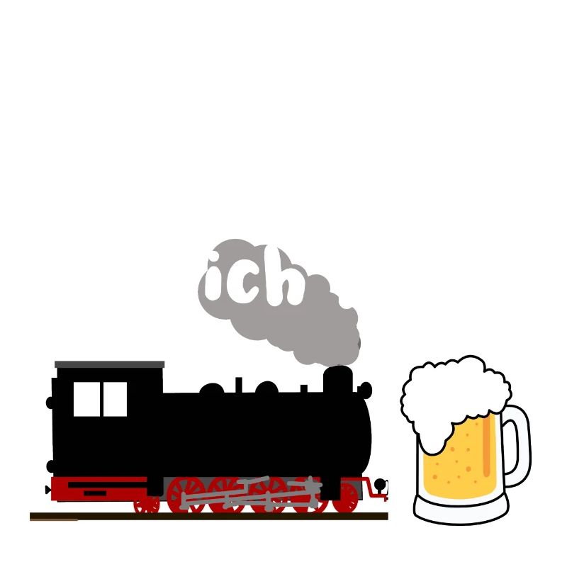 Eisenbahn Dampflok Bier Eisenbahner Zug