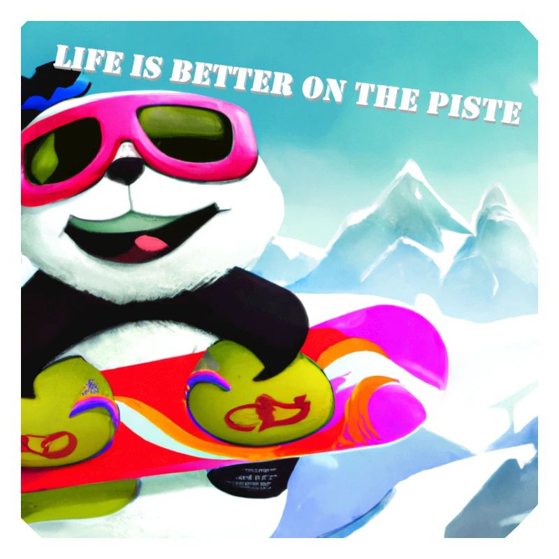 Panda on Snowboard Variant 2 Gift