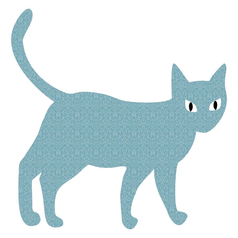 Cat with vintage pattern