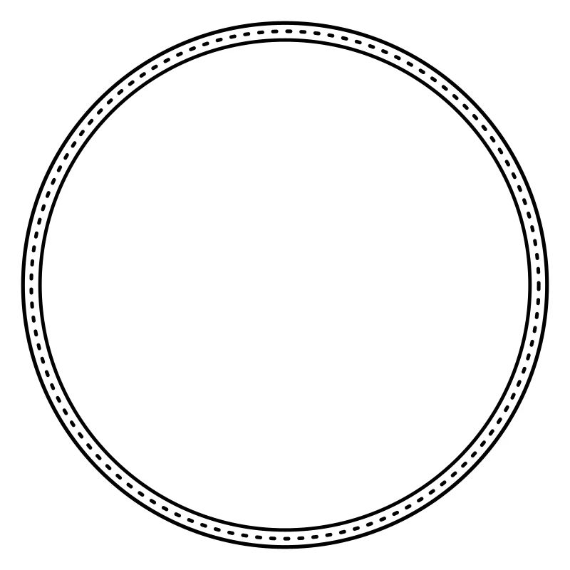 Points Circle Frame Decor