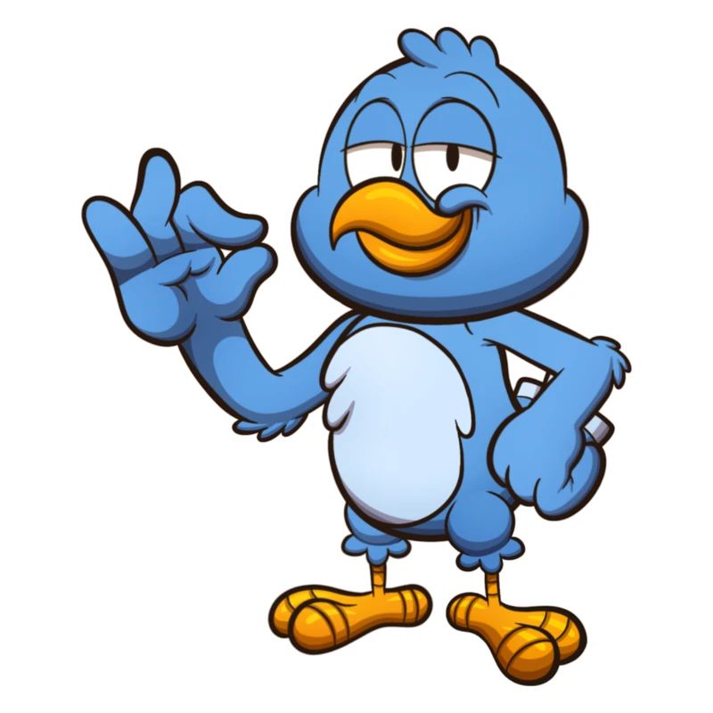 Perfekter blauer Vogel