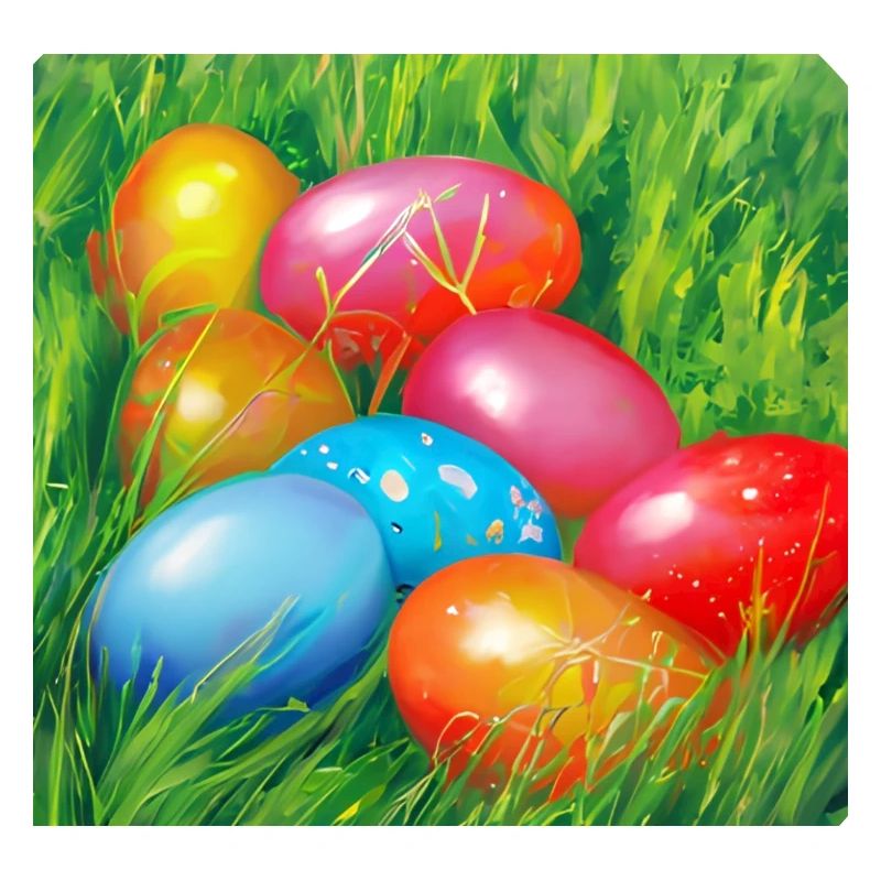 Colorful Easter eggs