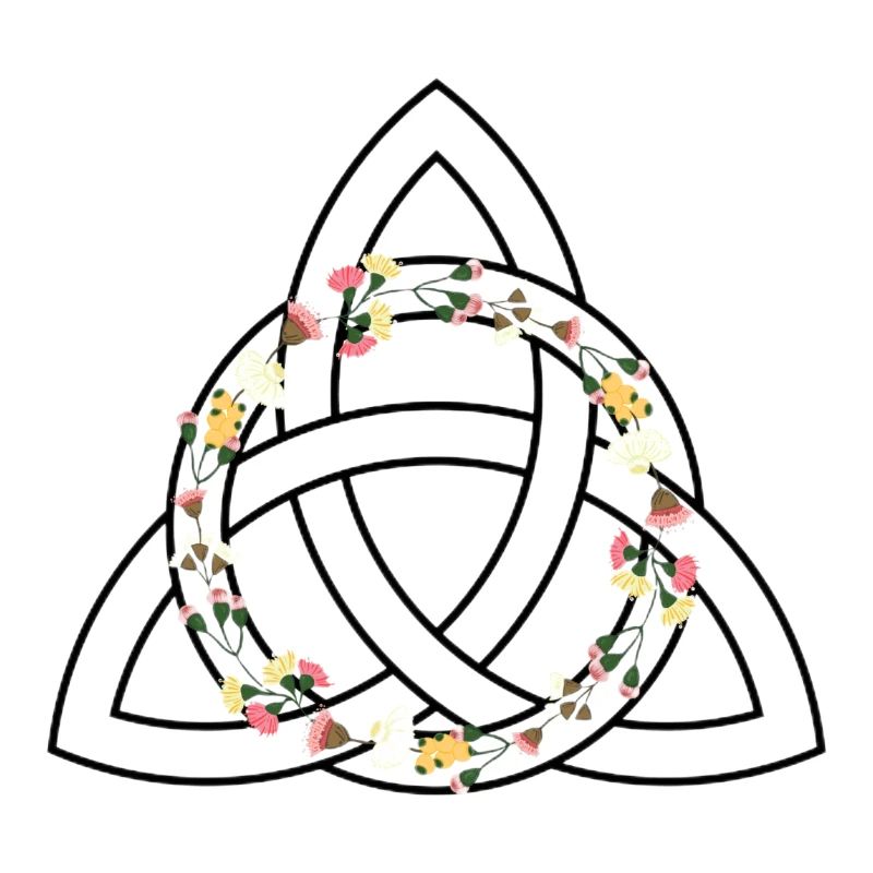 Keltisches Symbol - Triquetra / Triquette oder Triquel.