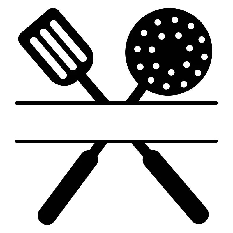 Baking tools crossed