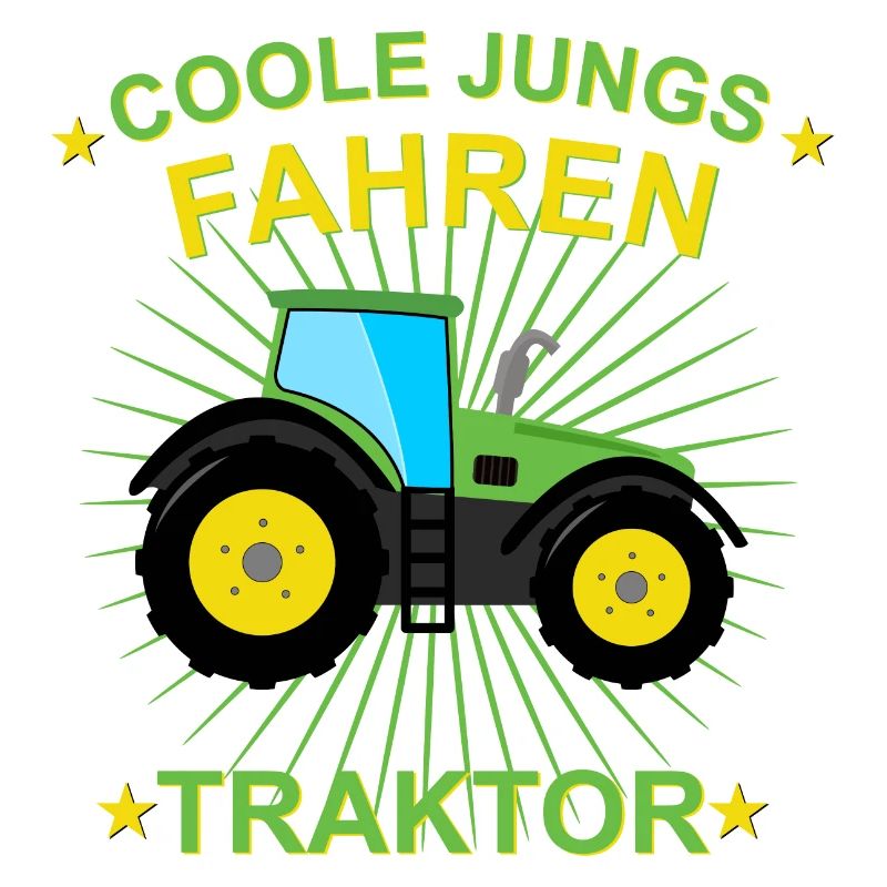 Coole Jungs fahren traktor