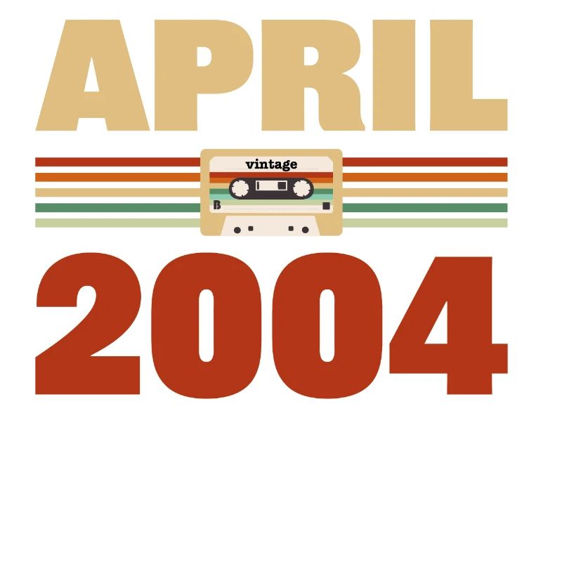 19th birthday April Born 2004 Gift idea