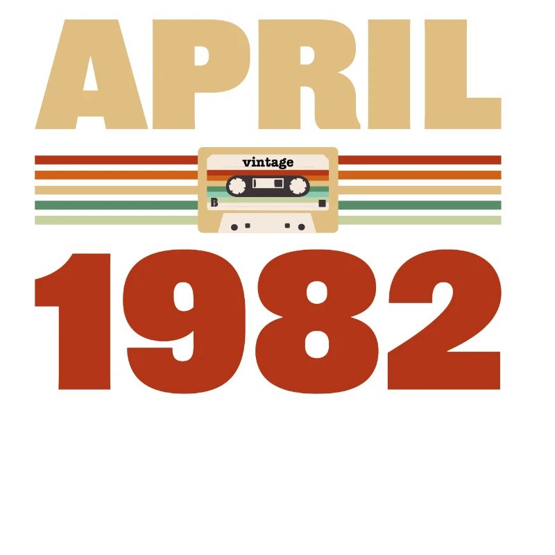 41st birthday April Born 1982 Gift idea