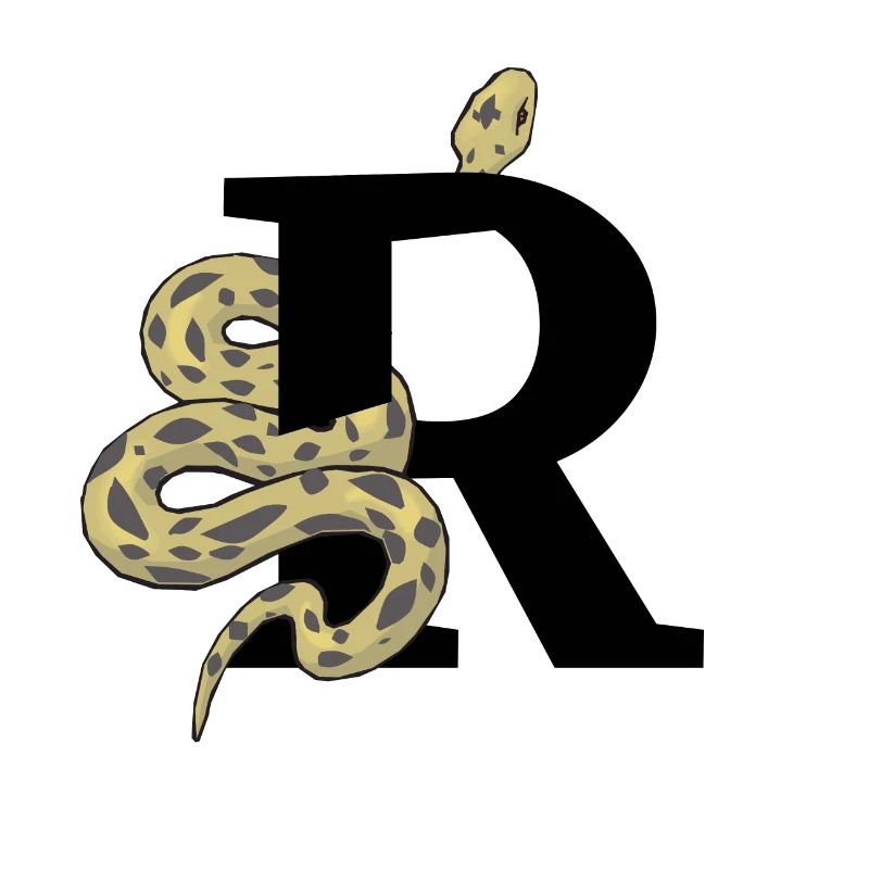 Letter r snake