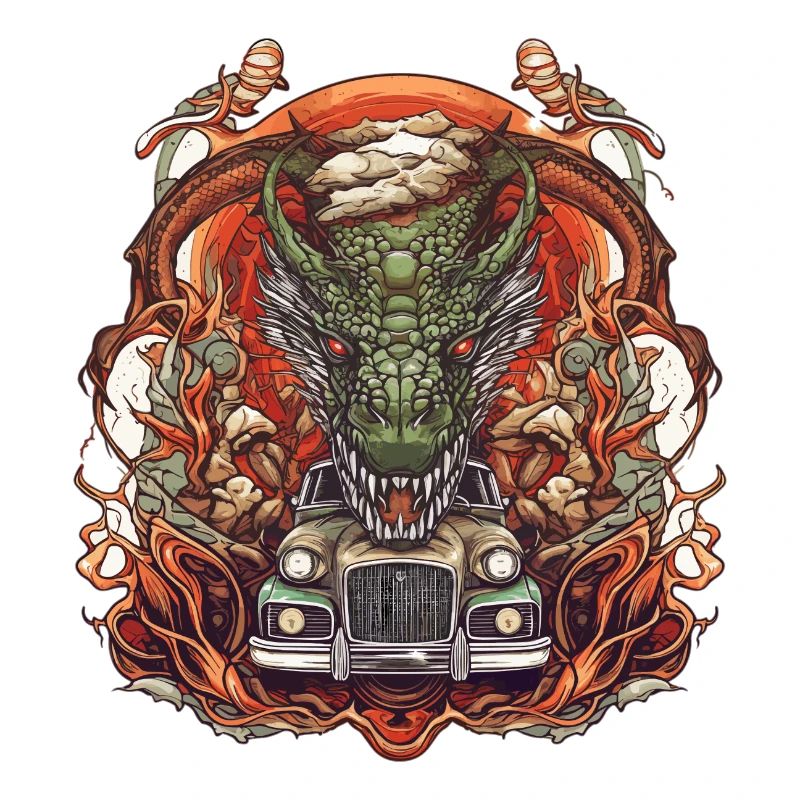 Drachen Auto
