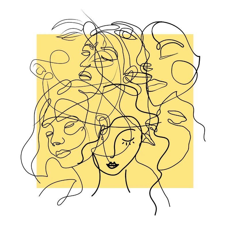 Face line yellow