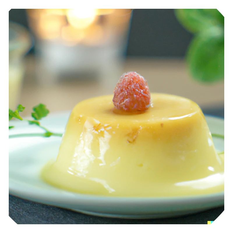 Crème pâtissière dans le pudding